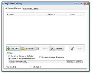 Mgosoft PDF Security 9.7.4 + Portable