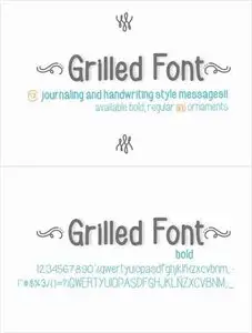 Grilled Bold Font Style