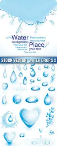 Stock Vector - Water Drops 2