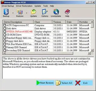 Driver Magician version 2.8
