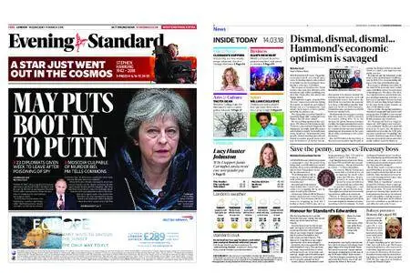London Evening Standard – March 14, 2018