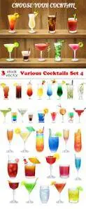 Vectors - Various Cocktails Set 4