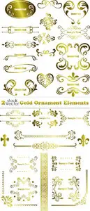 Vectors - Gold Ornament Elements
