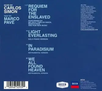 Carlos Simon, MK Zulu, Marco Pavé, Hub New Music - Carlos Simon: Requiem for the Enslaved (2022)