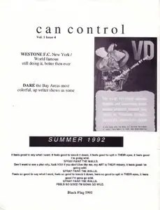 Can Control Graffiti Magazine Vol. 1 Issue 4 Summer 1992