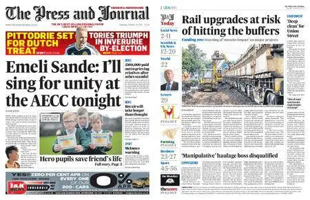 The Press and Journal Aberdeen – October 14, 2017