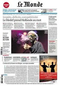 Le Monde & Suppléments du Dimanche 5 et Lundi 6 Janvier 2014