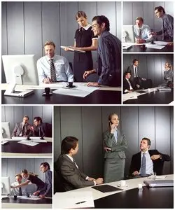 Businesspeople at Computer