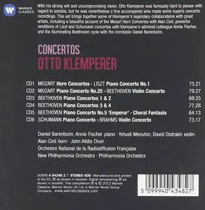 Otto Klemperer - Concertos: Mozart, Beethoven, Schumann, Liszt, Brahms (6CDs, 2013)