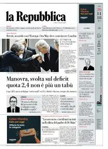 la Repubblica - 26 Novembre 2018