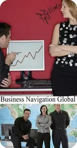 Stock Photo: Business Navigation Global