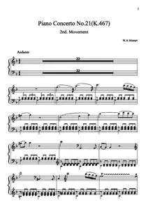 Piano concerto No.21 C 2nd.mov.