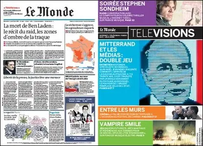 Le Monde - 08 & 09 May 2011 (+ Supplement)