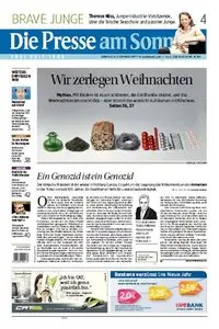 Die Presse vom Sonntag, 18. Dezember 2011
