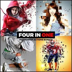 GraphicRiver - Four in One Actions Bundle