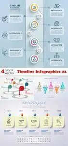 Vectors - Timeline Infographics 22