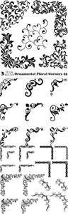 Vectors - Ornamental Floral Corners 25