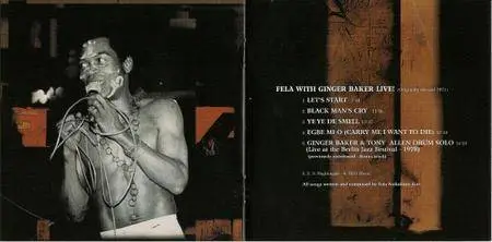 Fela Ransome-Kuti and The Africa'70 - Fela With Ginger Baker - Live! (1971) {FAK-Barclay 549 383-2 rel 2001}