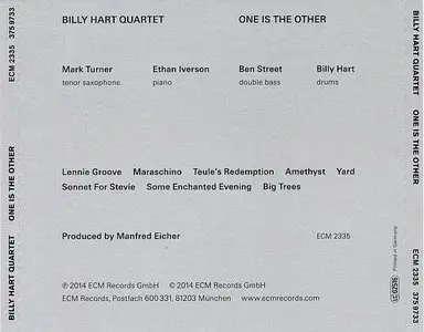 Billy Hart Quartet - One Is The Other (2014) {ECM 2335}