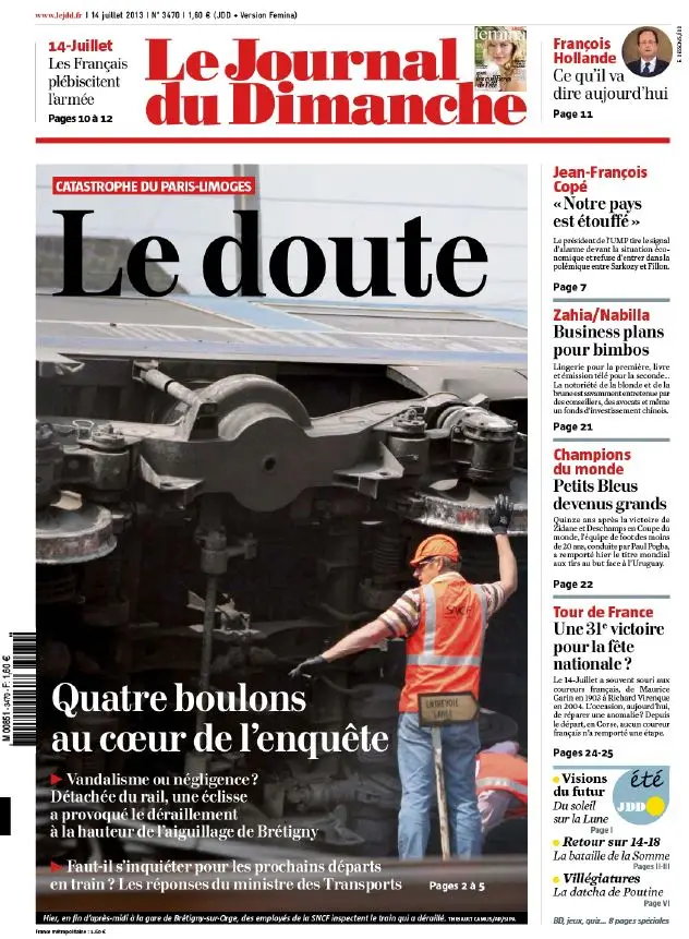 Le Journal du Dimanche - 14 Juillet 2013