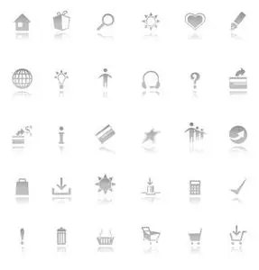 Grey Icons - Vector