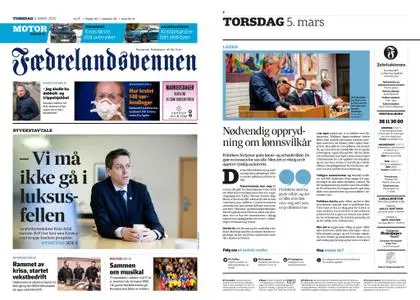 Fædrelandsvennen – 05. mars 2020