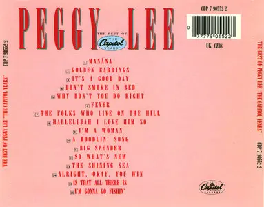 Peggy Lee – The Best Of The Capitol Years (Compilation 1988)(Capitol)