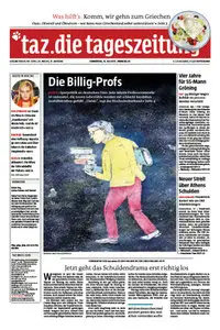 Tageszeitung TAZ vom 16 Juli 2015