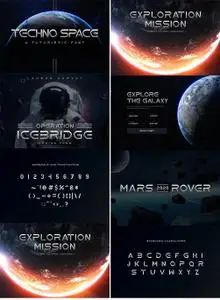 Techno Space Futuristic Font