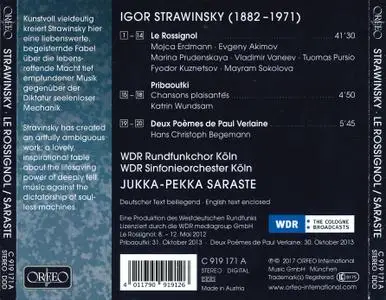 Mojca Erdmann, Jukka-Pekka Saraste - Igor Stravinsky: Le Rossignol (2017)