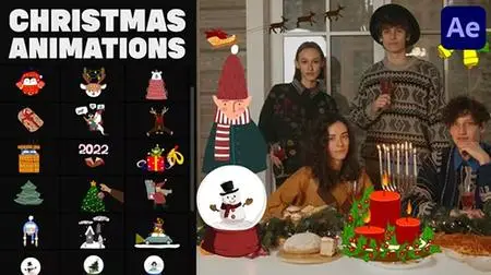 Colorful Christmas Animations for After Effects 35133672