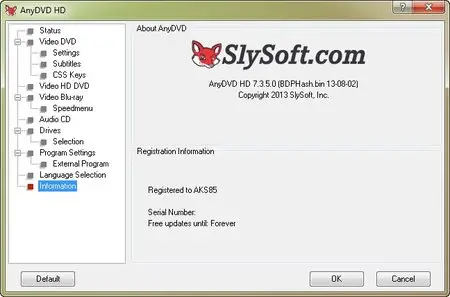 SlySoft AnyDVD & AnyDVD HD 7.3.5.0 Final