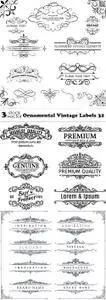 Vectors - Ornamental Vintage Labels 32