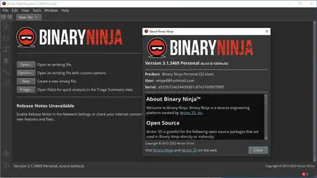 Vector 35 Binary Ninja 3.1.3469
