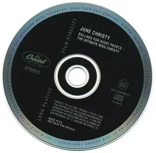 June Christy - Ballads for Night People/The Intimate Miss Christy (1999)