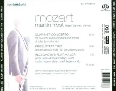 Martin Fröst - Mozart (2013) (Repost)