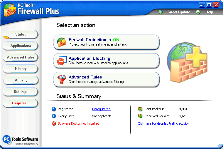 PC Tools Firewall Plus 3.052