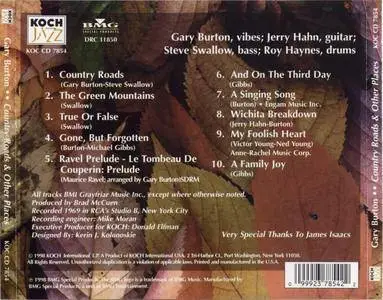Gary Burton - Country Roads & Other Places (1969) {RCA--Koch Jazz rel 1998}