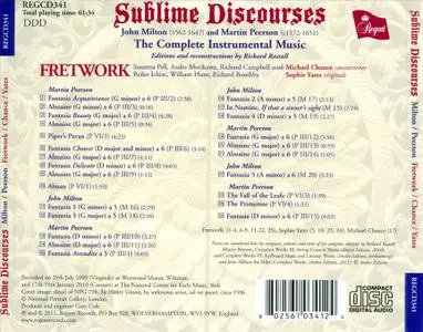 Fretwork - Sublime Discourses: The Complete Instrumental Music of John Milton and Martin Peerson (2011)