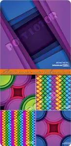 Abstract geometric vector background set 2