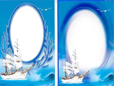 Sea frame for the photo (two versions)