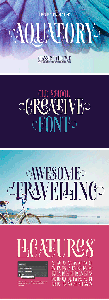 Aquatory - Classic Font