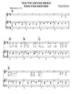 You've Never Been This Far Before - Conway Twitty, Emmylou Harris (Piano-Vocal-Guitar)