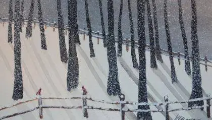 Learn This Winter Wonderland Watercolor Scene & Framing