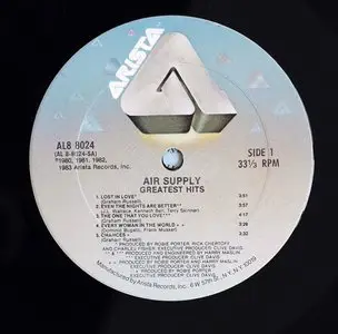 Air Supply - Greatest Hits (1983) 24-Bit/96-kHz Vinyl Rip