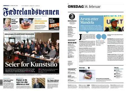 Fædrelandsvennen – 14. februar 2018