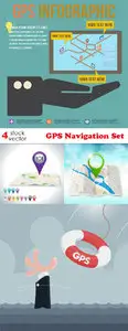 Vectors - GPS Navigation Set