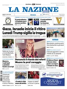 La Nazione Arezzo - 11 Ottobre 2025