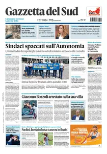 Gazzetta del Sud Catanzaro - 12 Luglio 2024