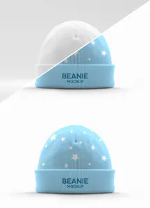 Beanie Knitted Hat Mockup 1658095235